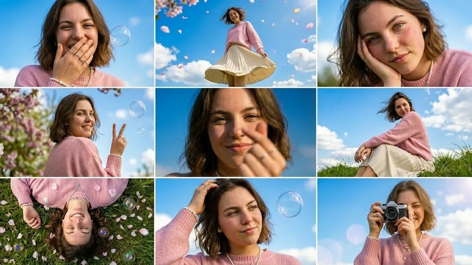 Spring fashion collage